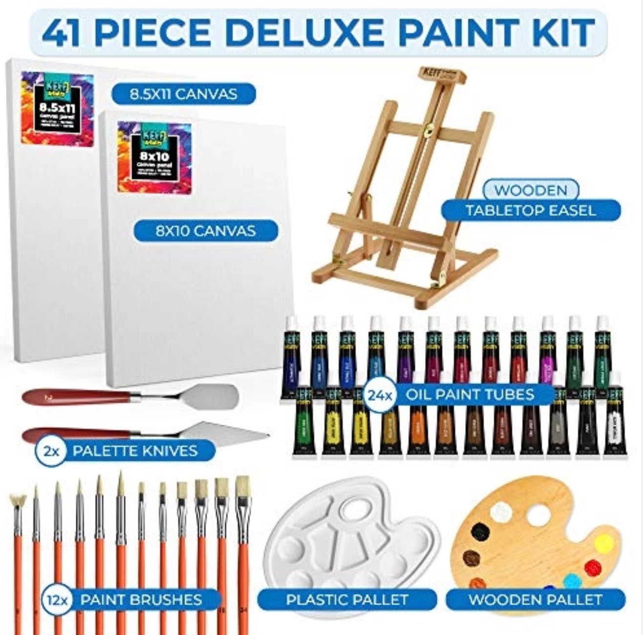 BUILD A PARTY: Sip & Paint Deluxe Oil Paint Set