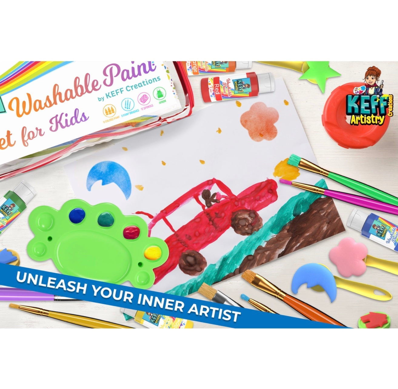 Sip and paint kit for kids 