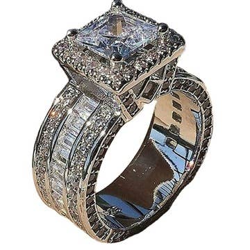 Fashion Shiny Full Diamond Ring