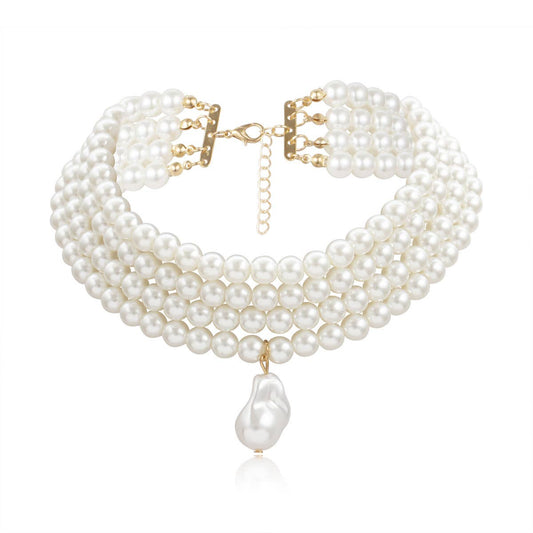 Fashion Pearl Jewelry Short Chain Necklace