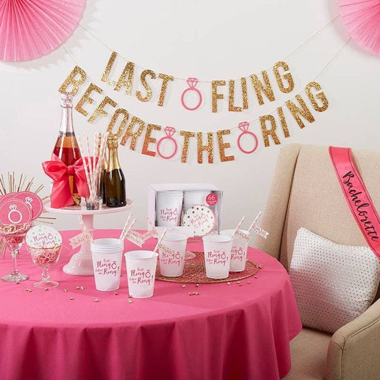 Last Fling Before the Ring 66 Piece Bachelorette Party Kit