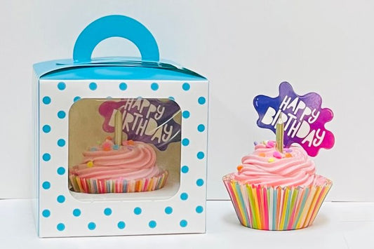 Birthday cupcake soap